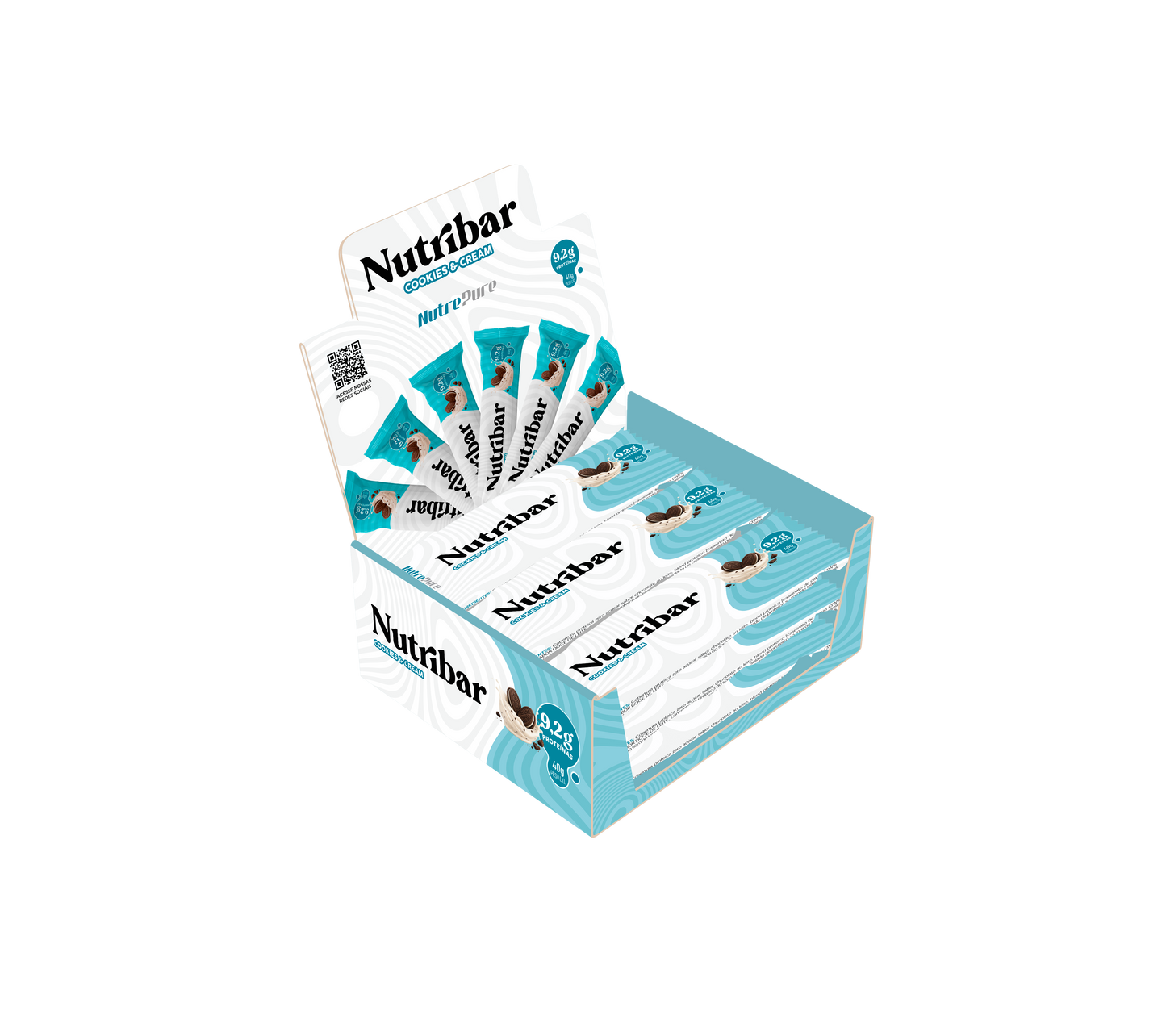 Nutribar Cookies & Cream 40g - 12 unidades