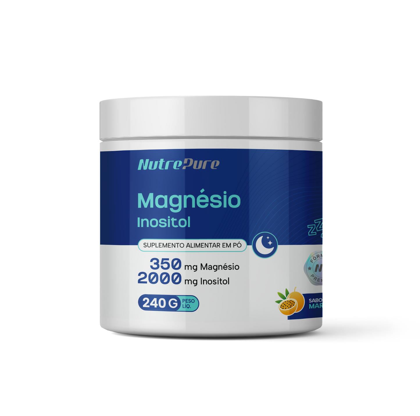 Magnésio + Inositol Maracujá 240g